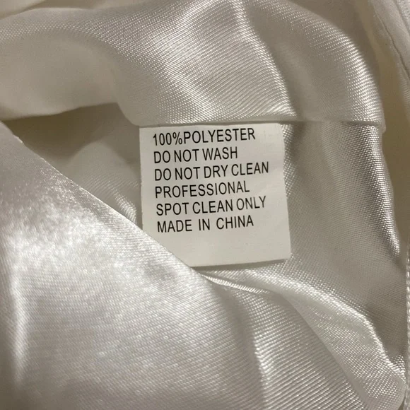 NWT Mac Duggal White Plunge Ostrich Feather Gown Dress 68113 Size 4 - Picture 8 of 8